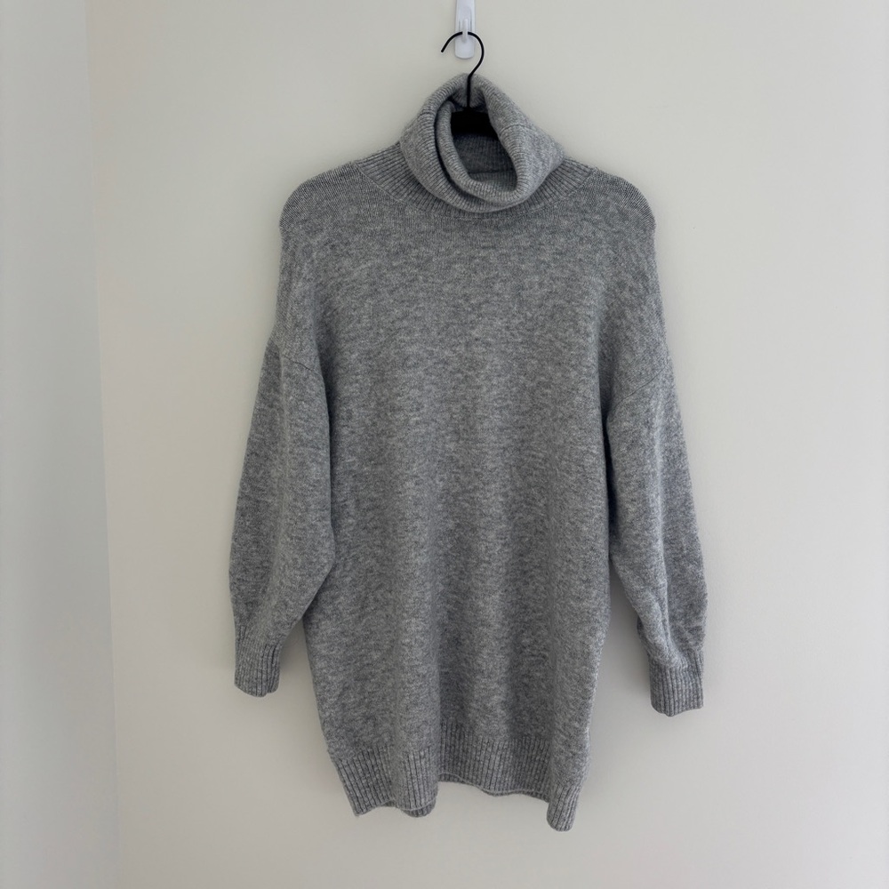 Mango Gray Turtleneck Sweater